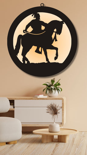 ShivaJi Maharaj Wall LED Wall Decor Light