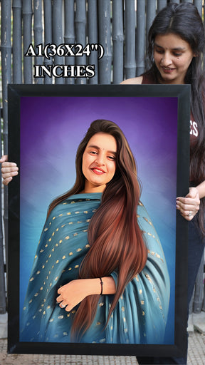 Personalized Digital Oil Painting For Her