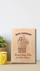 Personalized Wooden Engraved Photo Frame