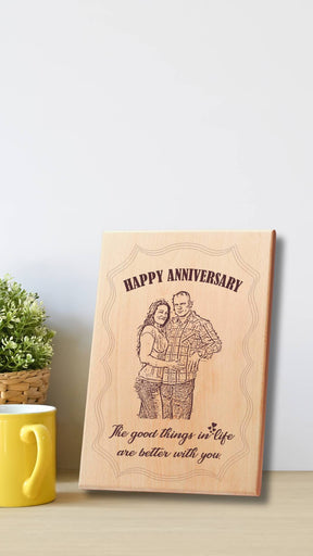 Personalized Wooden Engraved Photo Frame