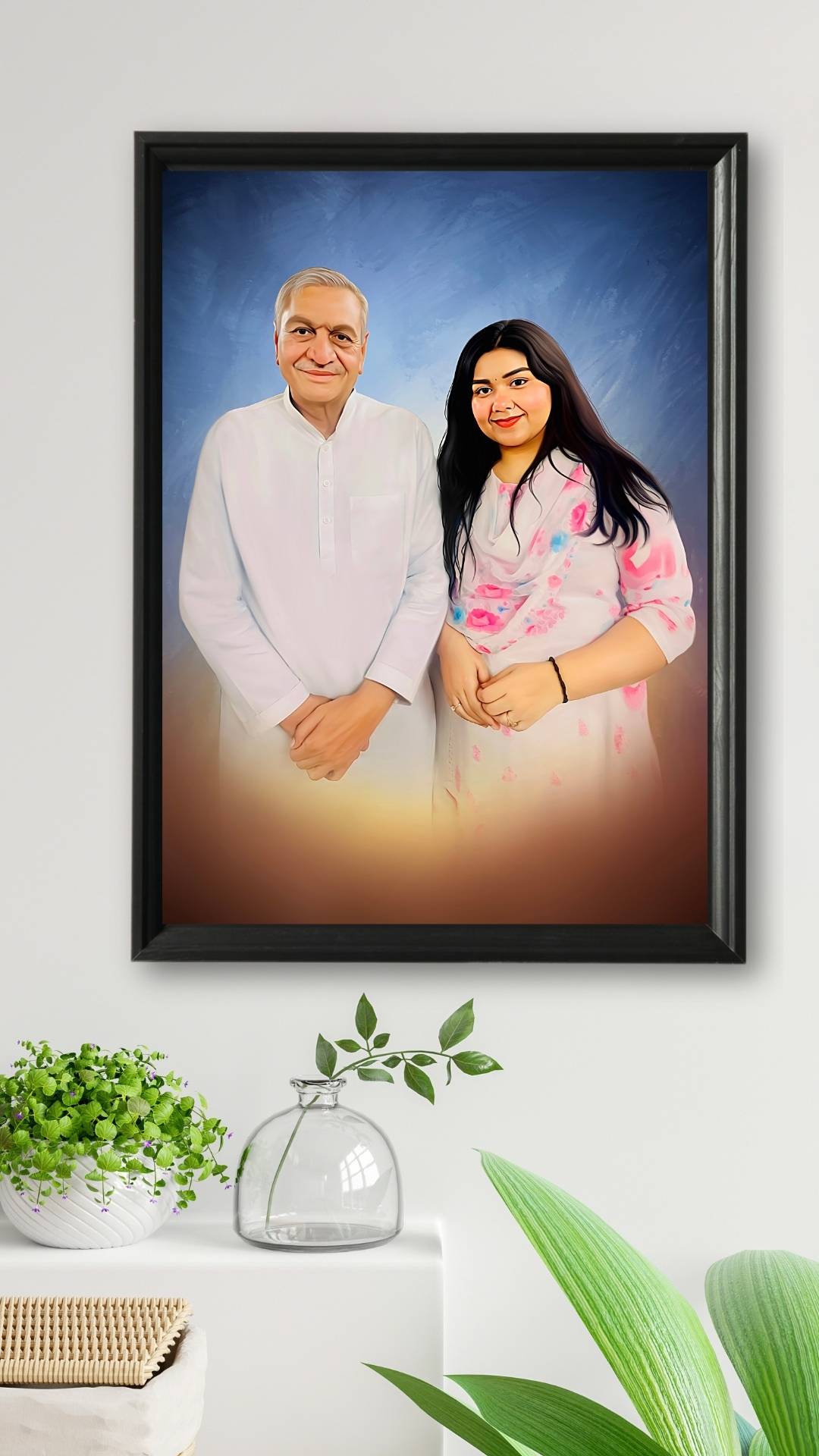 Personalized Digital Oil Painting For Father