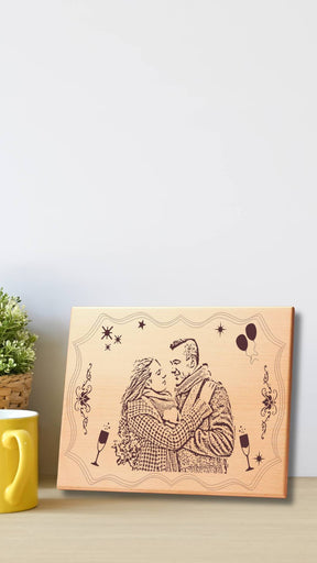 Personalized Wooden Engraved Photo Frame