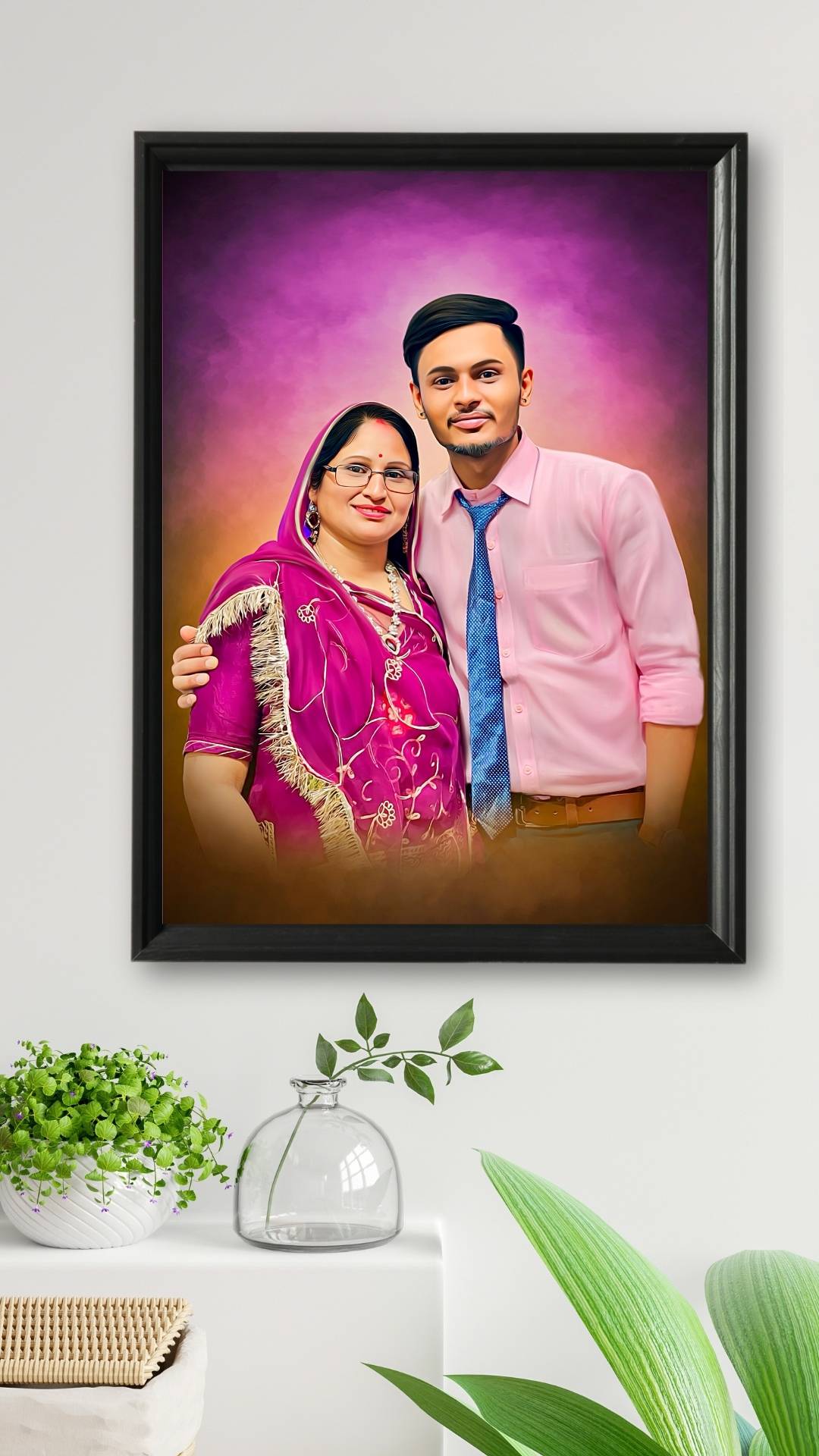 Personalized Digital Oil Painting For Mother