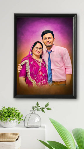 Personalized Digital Oil Painting For Mother