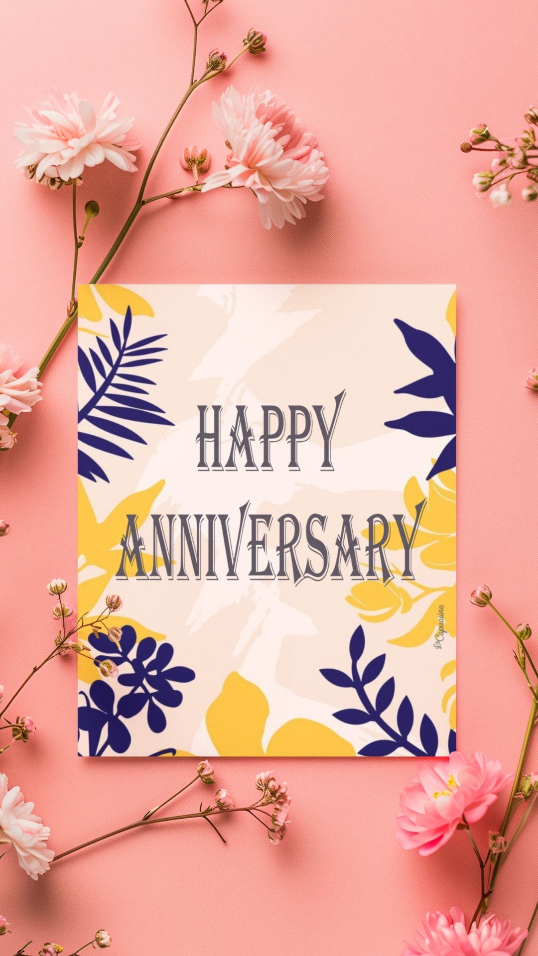 Personalized Happy Anniversary Greeting Cards