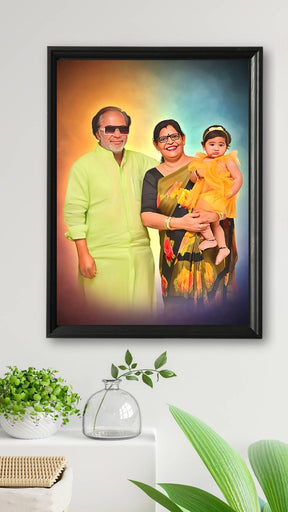 Personalized Digital Oil Painting For Family