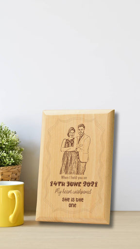 Personalized Wooden Engraved Photo Frame