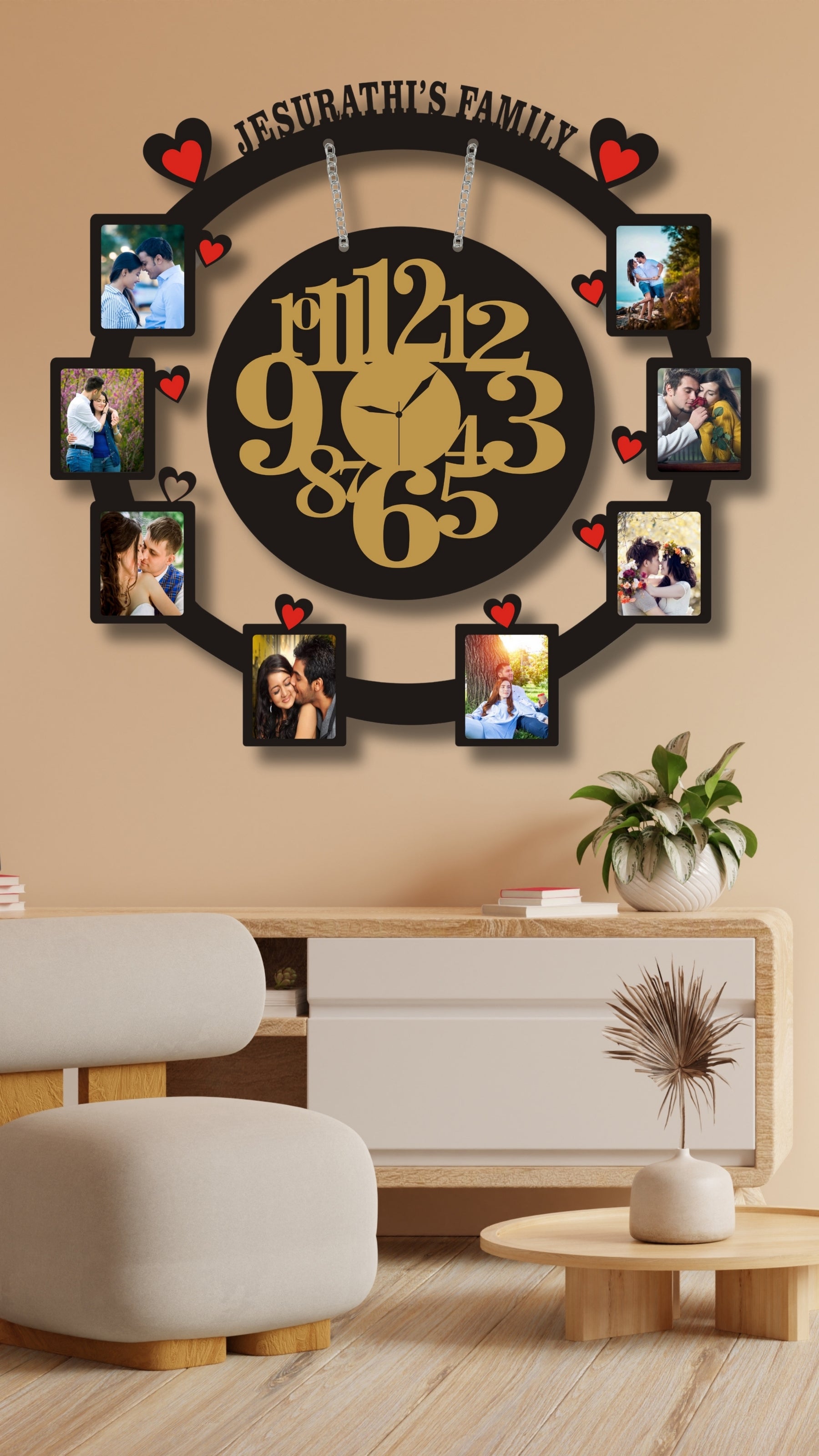 Personalized Wooden Wall Clock