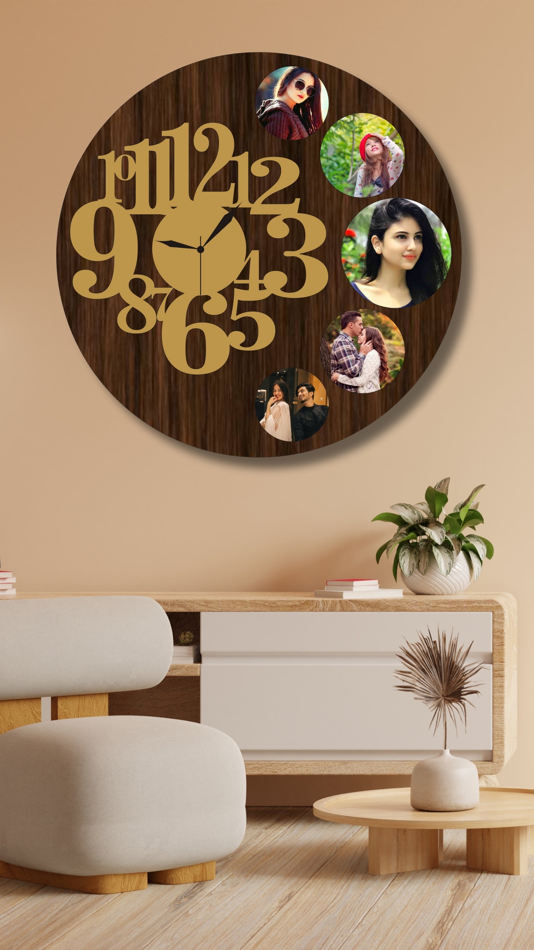 Personalized Wooden Wall Clock