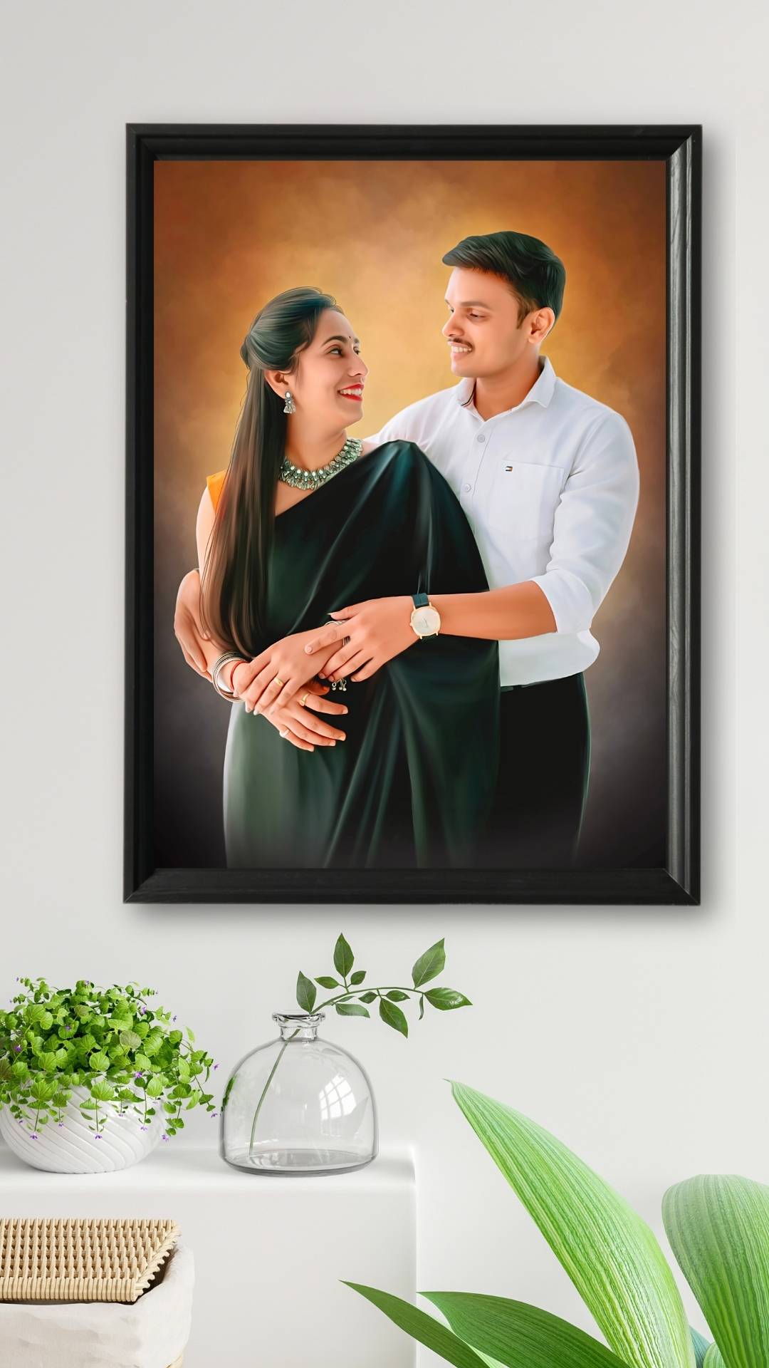 Personalized Digital Oil Painting For Couple