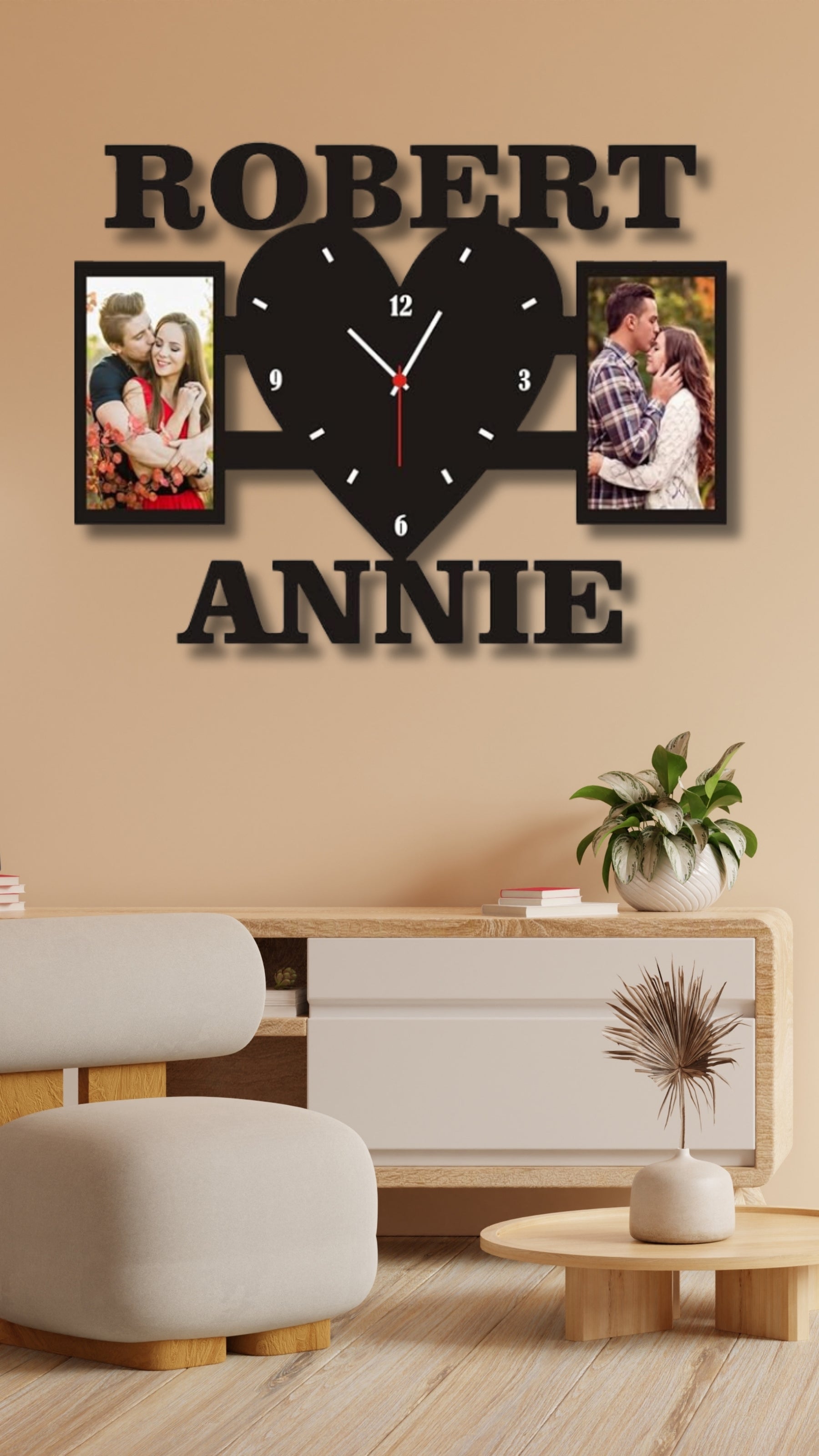 Personalized Wooden Wall Clock