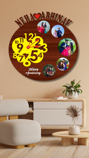 Personalized Wooden Wall Clock