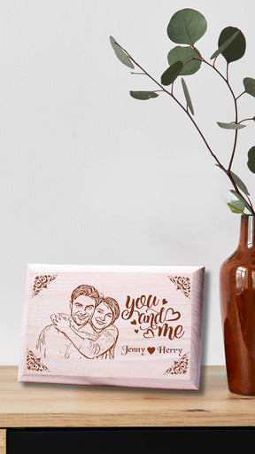 Personalized Wooden Engraved Photo Frame