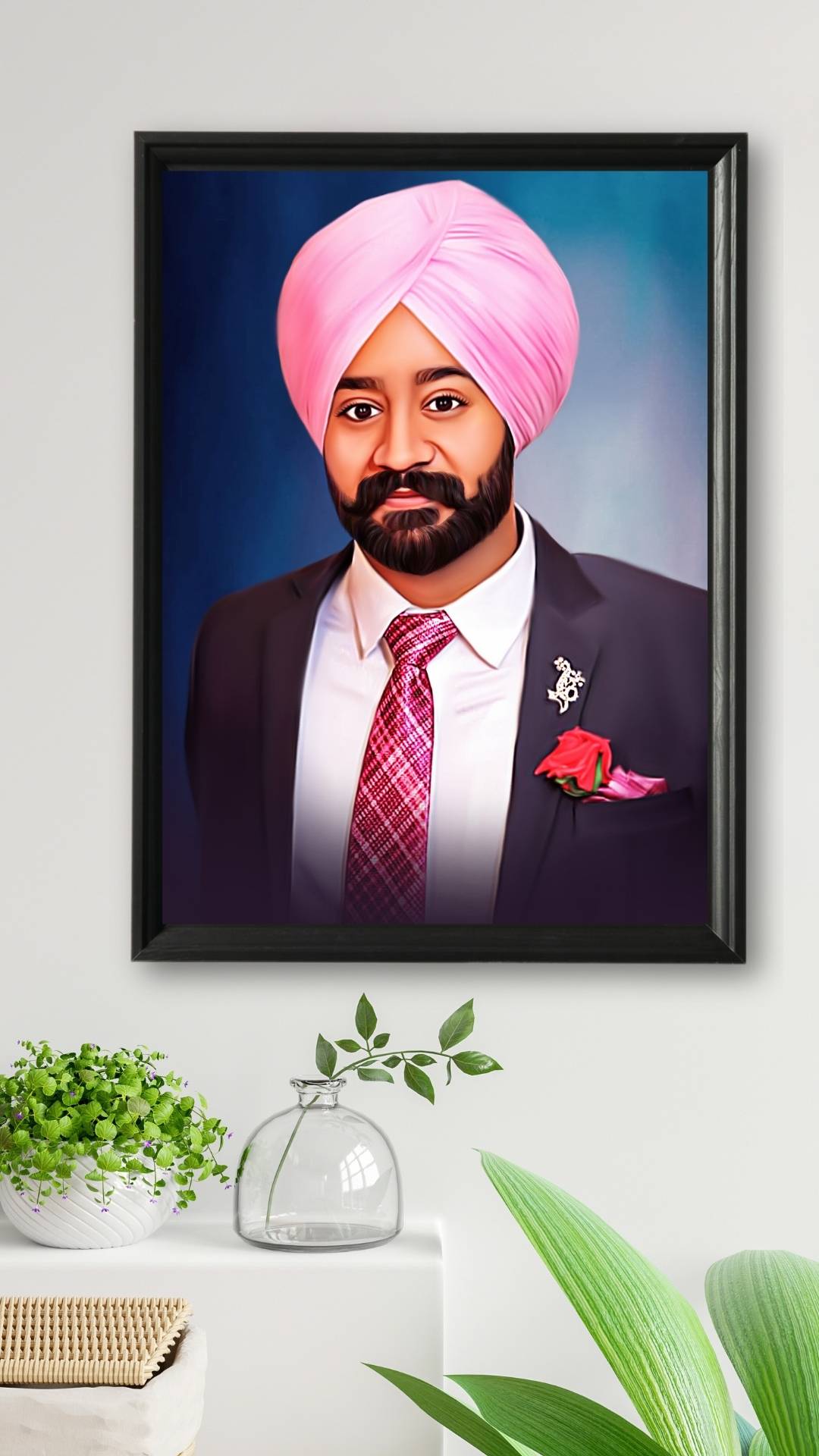 Personalized Digital Oil Painting For Father