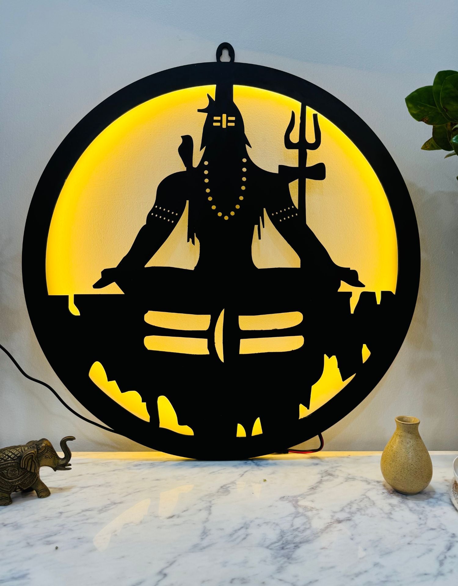 Mahadev-Shiv Ji LED Wall Decor Light