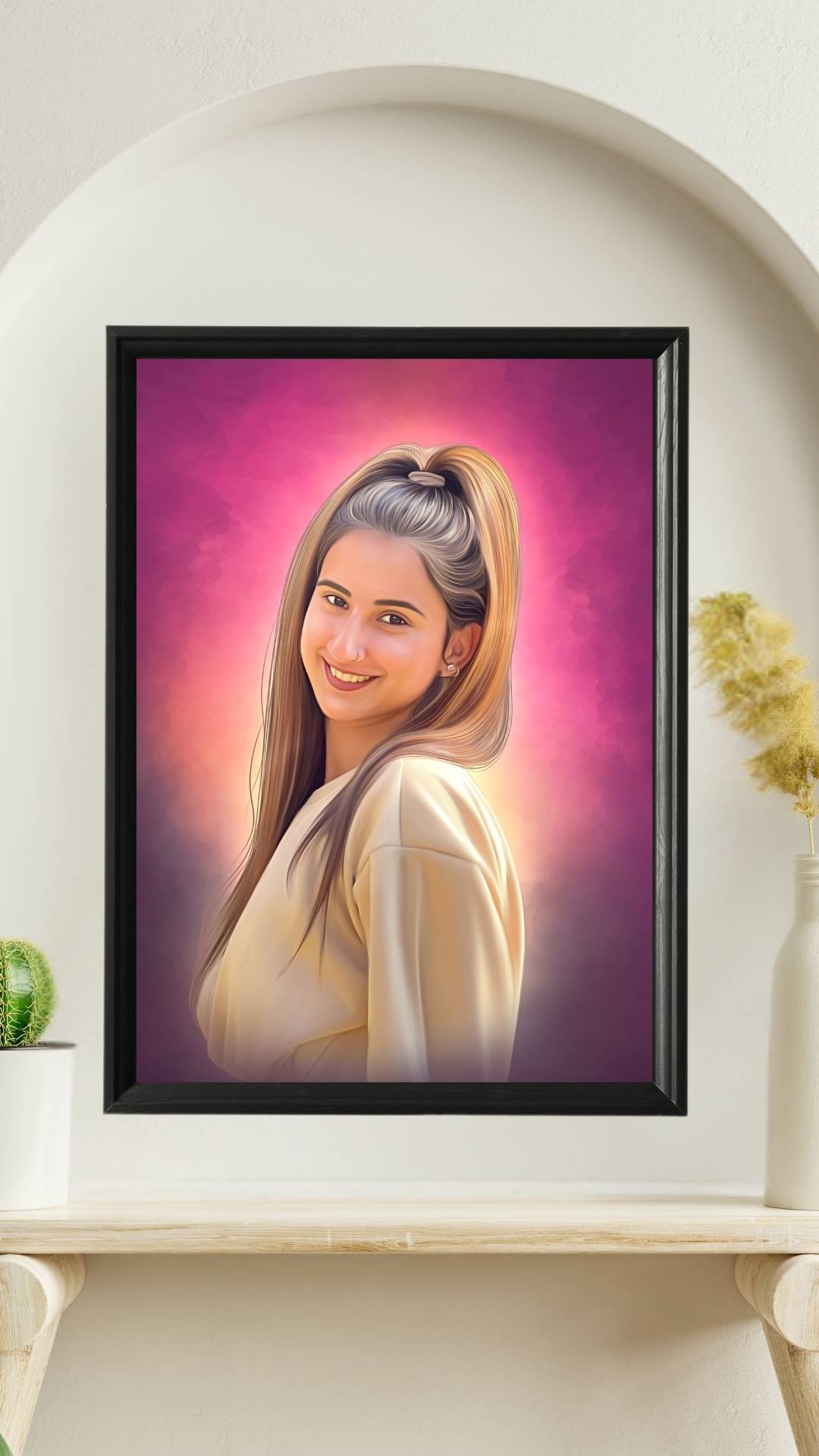 Digital l Handmade Oil Painting and Customized popular Portraits Printable in 11-3/4 x 16-1/2 inches A3 | A2