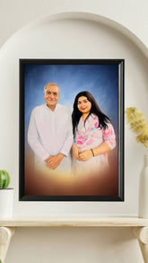 Personalized Digital Oil Painting For Father