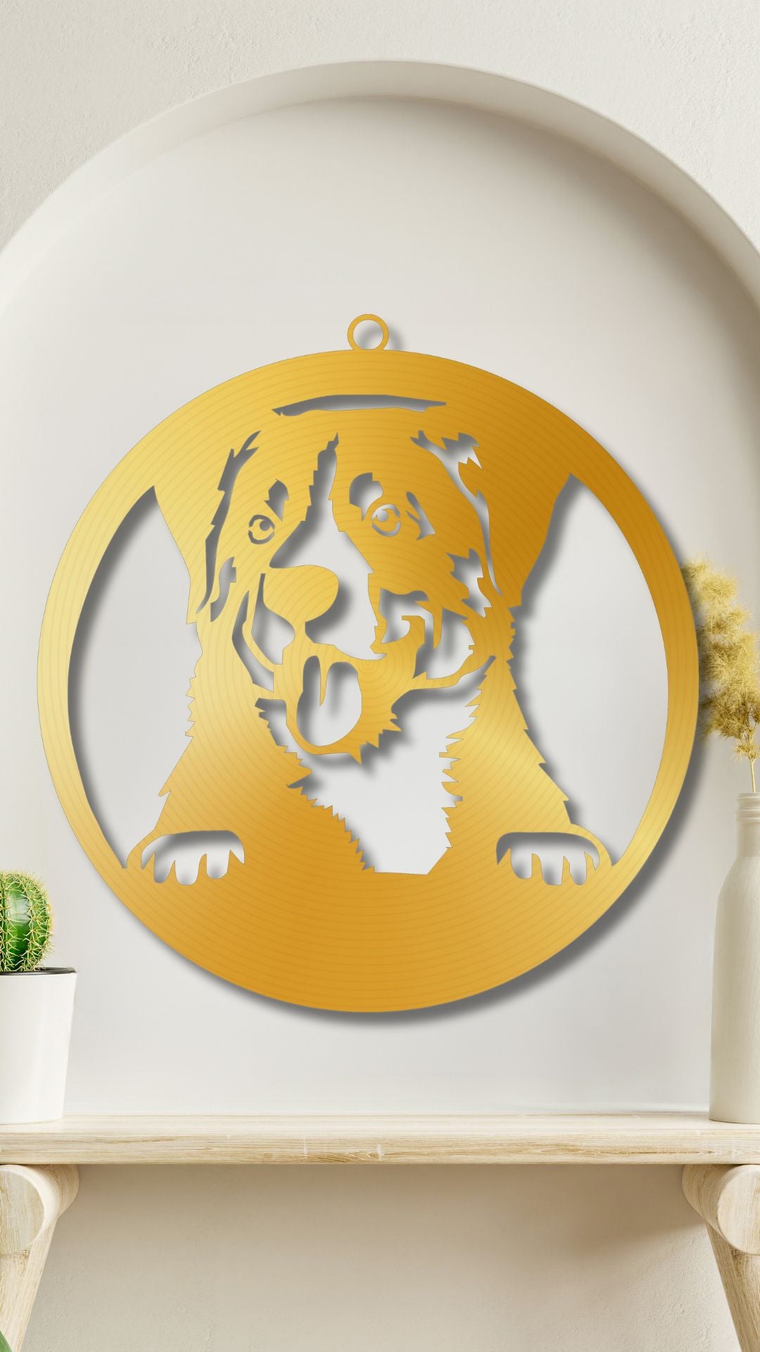 Golden Dog  LED Wall Decor Light