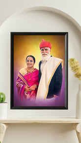 Personalized Digital Oil Painting For Parents