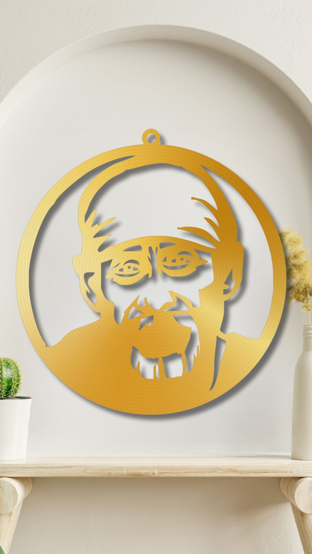 Golden Sai Baba LED Wall Decor Light