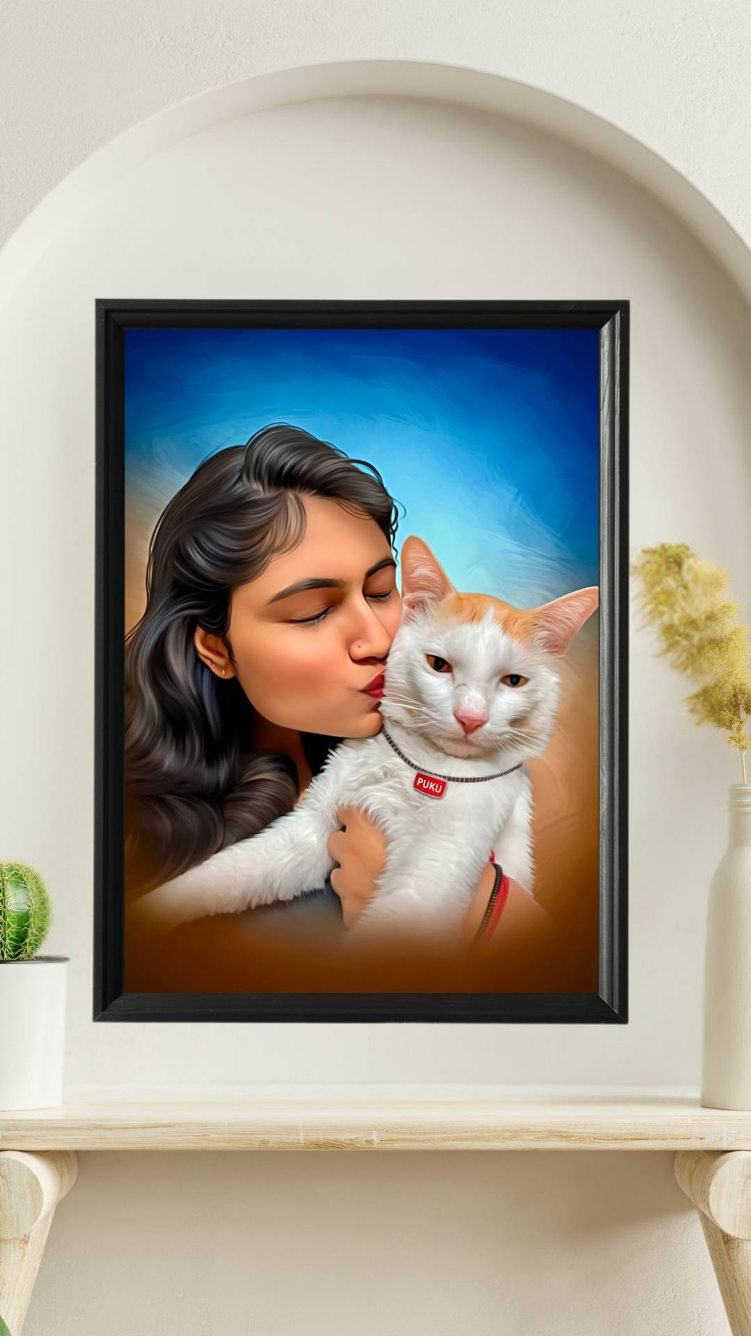 Digital l Handmade Oil Painting and Customized popular Portraits Printable in 11-3/4 x 16-1/2 inches A3 | A2