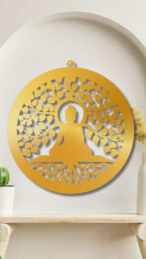 Golden Budha Wall LED Wall Decor Light