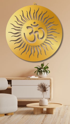 Golden OM LED Wall Decor Light