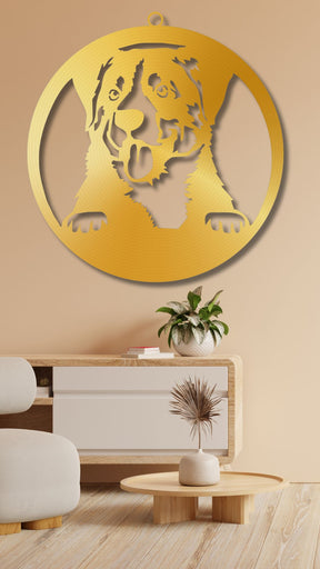 Golden Dog  LED Wall Decor Light