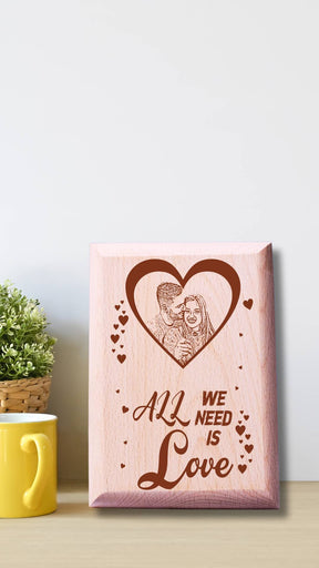 Personalized Wooden Engraved Photo Frame