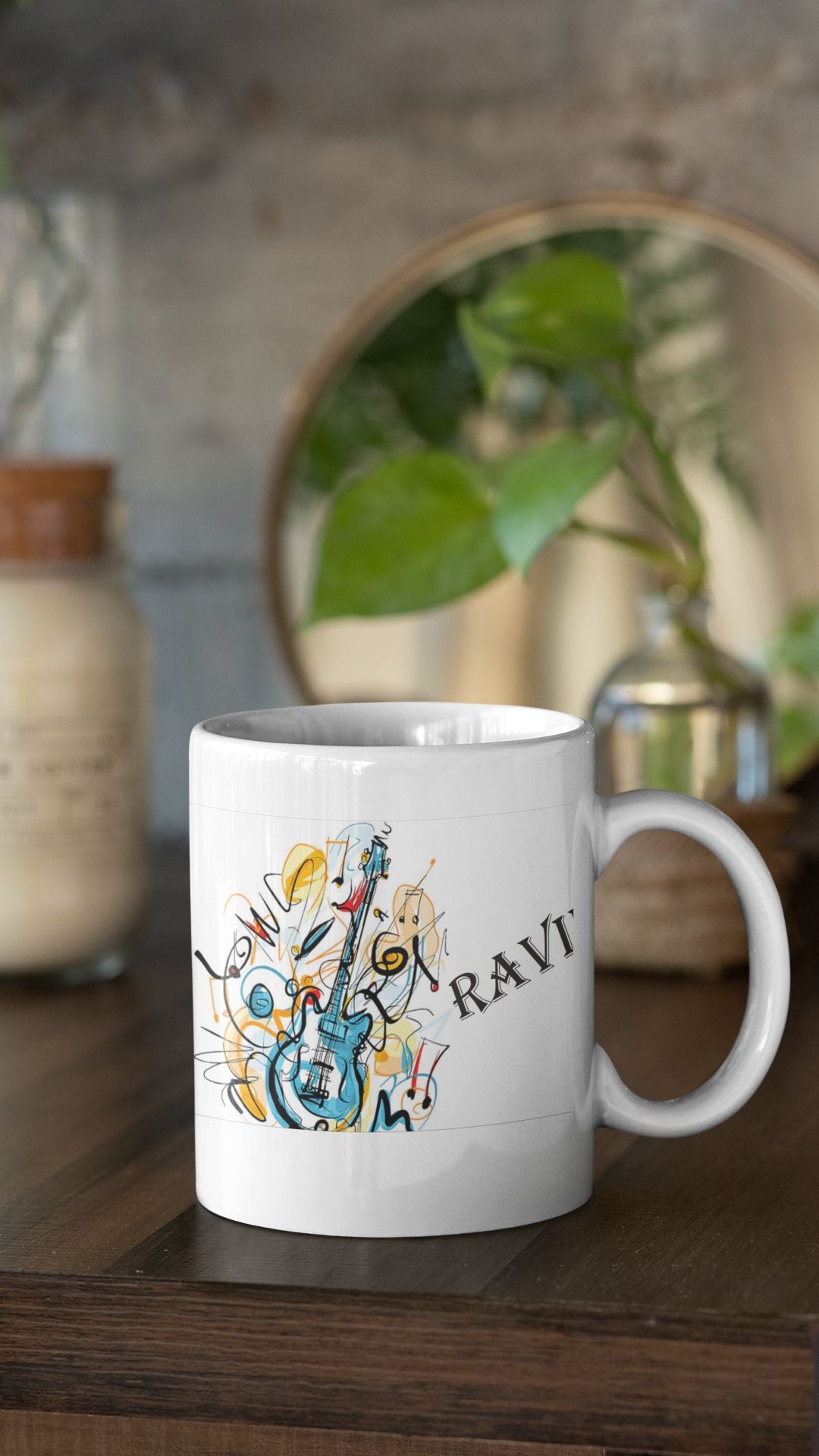 Personalized Guitarist Mug