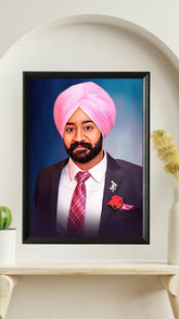 Personalized Digital Oil Painting For Father