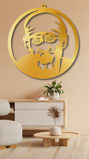 Golden Sai Baba LED Wall Decor Light