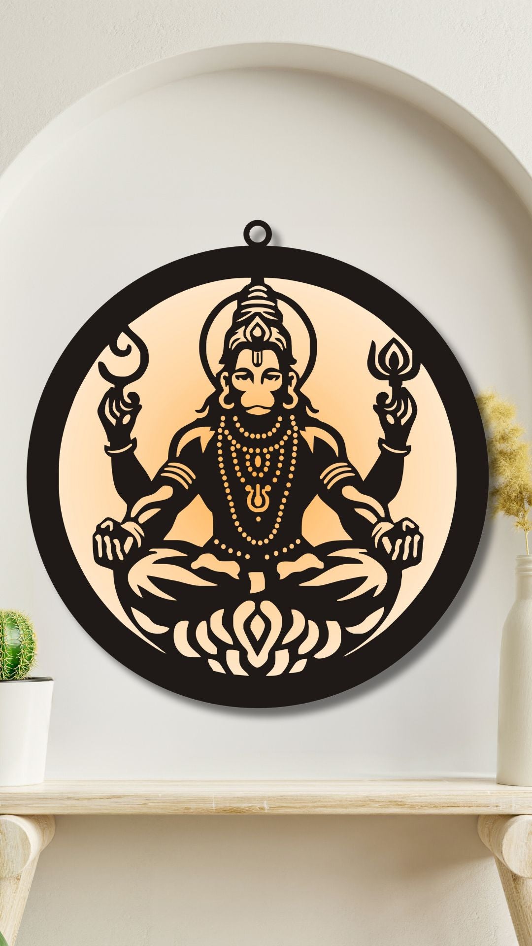 BajrangBali  Hanuman Wall LED Wall Decor Light