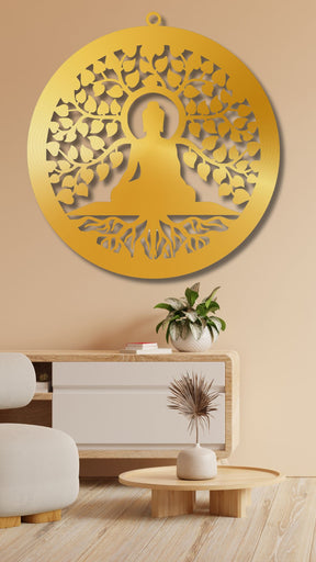 Golden Budha Wall LED Wall Decor Light