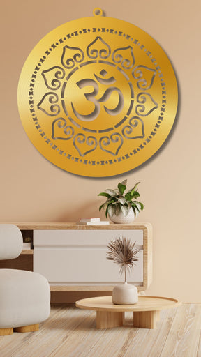 Golden OM Wall LED Wall Decor Light