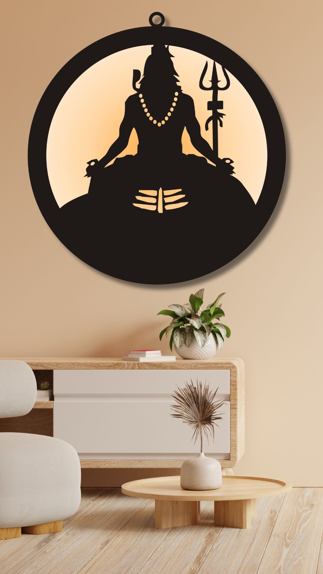 Mahadav Shiv ji Wall LED Wall Decor Light