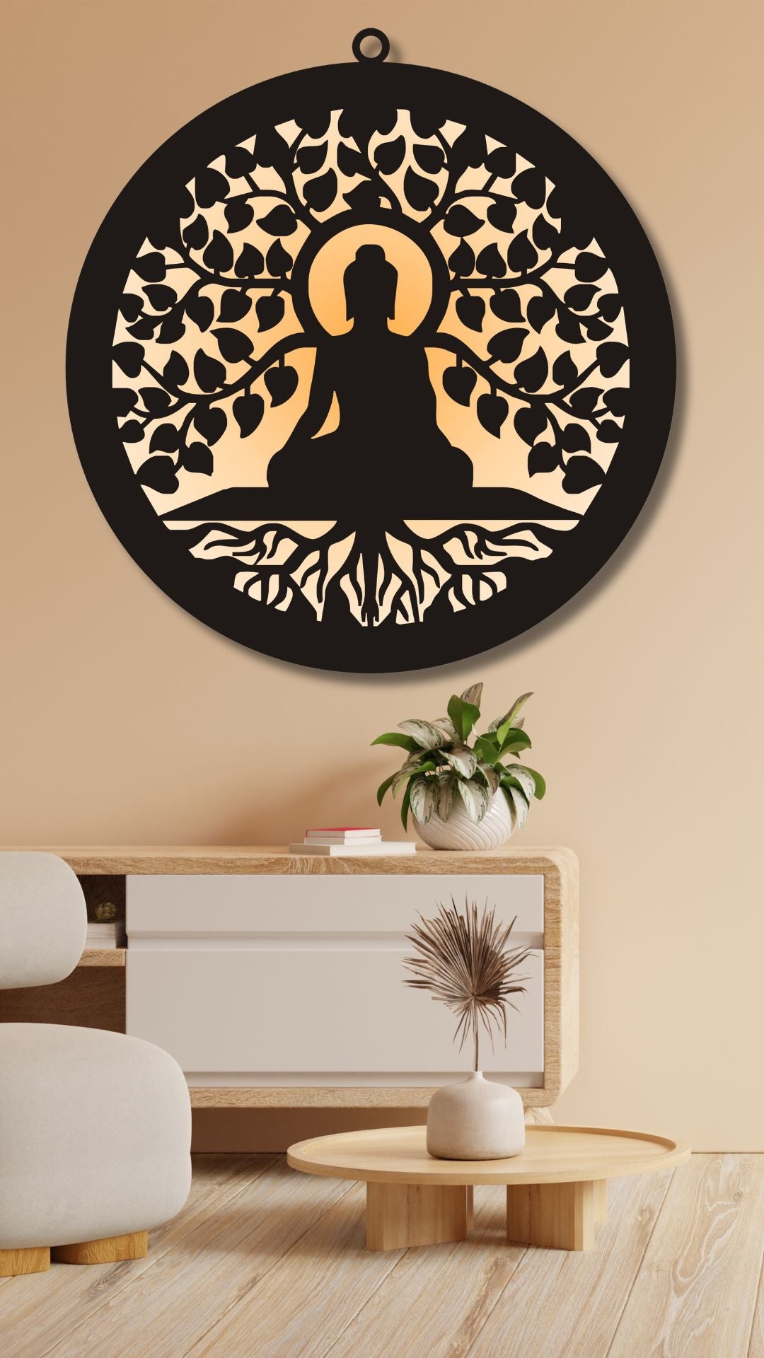 Budha Wall LED Wall Decor Light